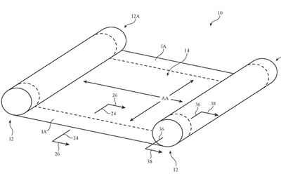 apple patent rollable display