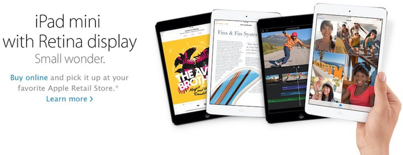 Retina iPad Mini Launching with Personal Pickup, but No U.S. In-Store ...