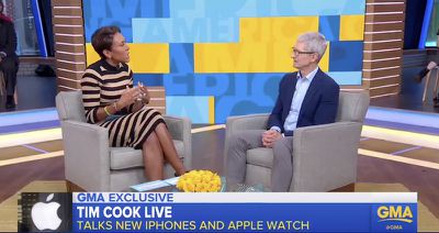 tim cook gma image