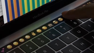 touch bar close up