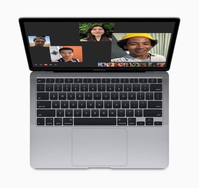 Apple new macbook air facetime screen 03182020