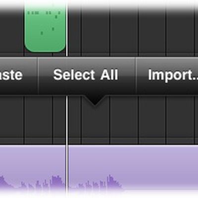 garageband ipad audio paste import