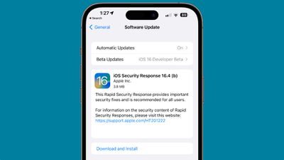rapid security response b - اپل دومین به‌روزرسانی پاسخ امنیتی سریع را برای کاربران iOS 16.4 و macOS 13.3 Ventura Beta منتشر کرد.