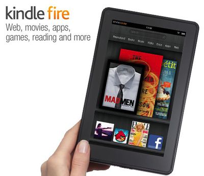 kindle fire in hand