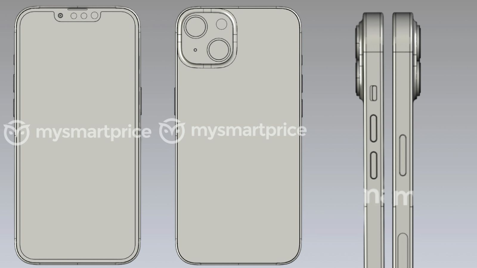 El supuesto iPhone 14 CAD casi no muestra cambios de diseño en el mismo grado y diseño de la cámara trasera