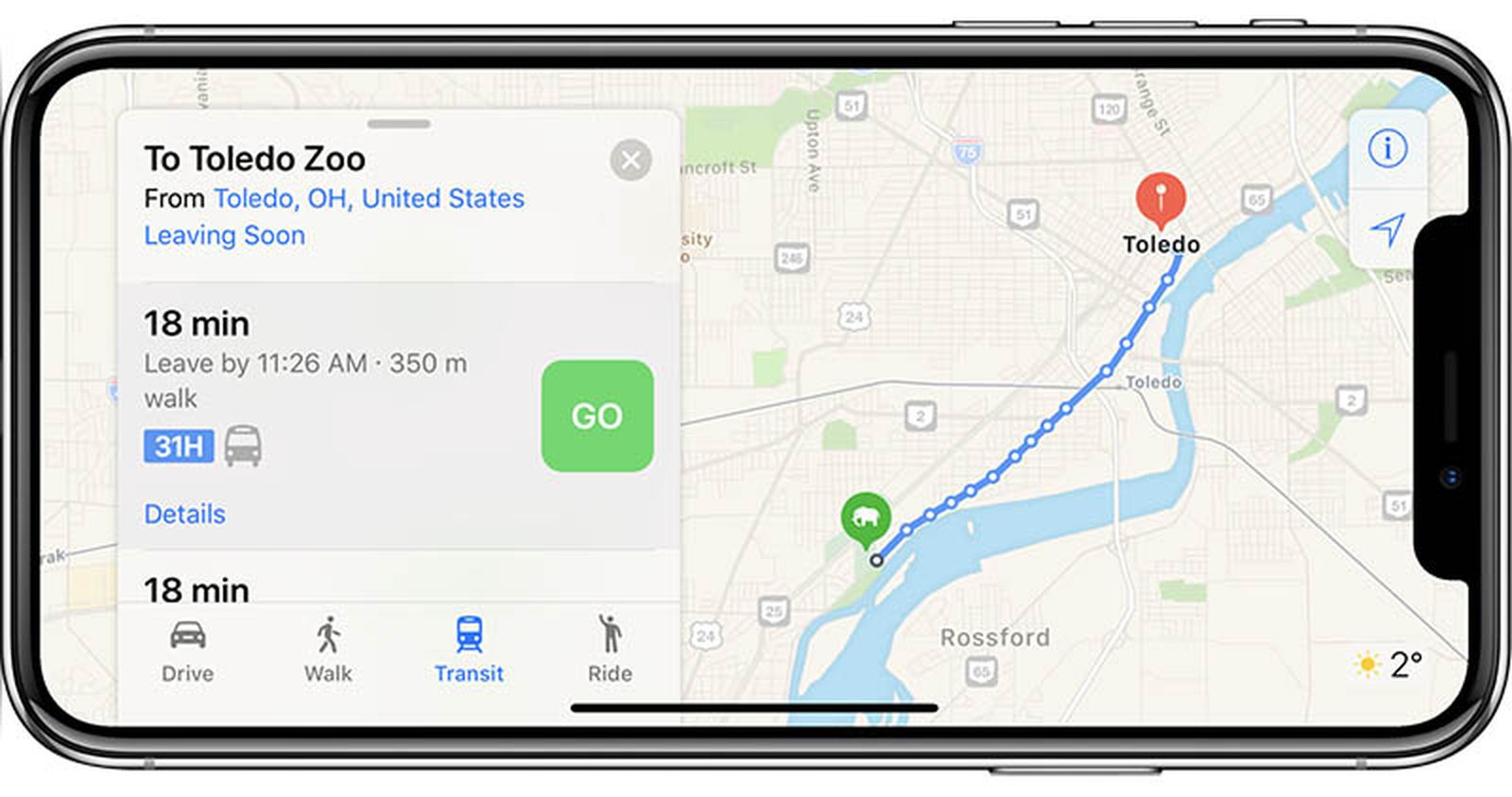 Apple Maps навигатор