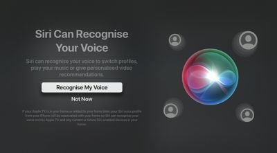 Voice recognition Siri tvOS 16 2