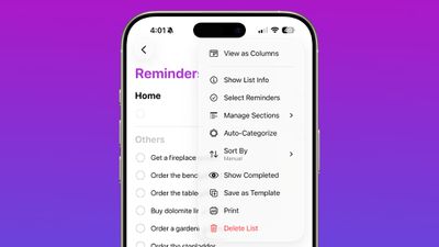 ios 26 reminders app categorize