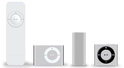 ipod shuffle generations