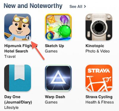 itunes store hover info hipmunk