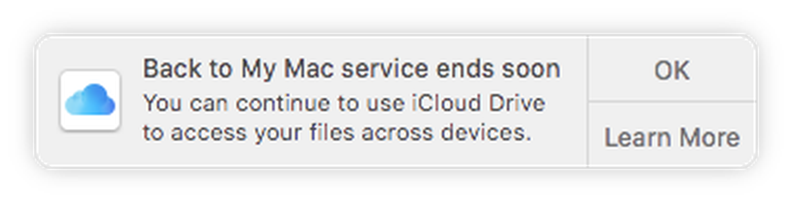 what is back to my mac icloud