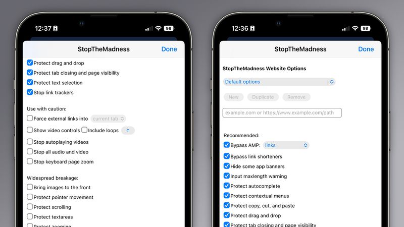 Four IOS Safari Extensions To Make The Web Less Annoying MacRumors   Stopthemadness Ios Safari Extension 