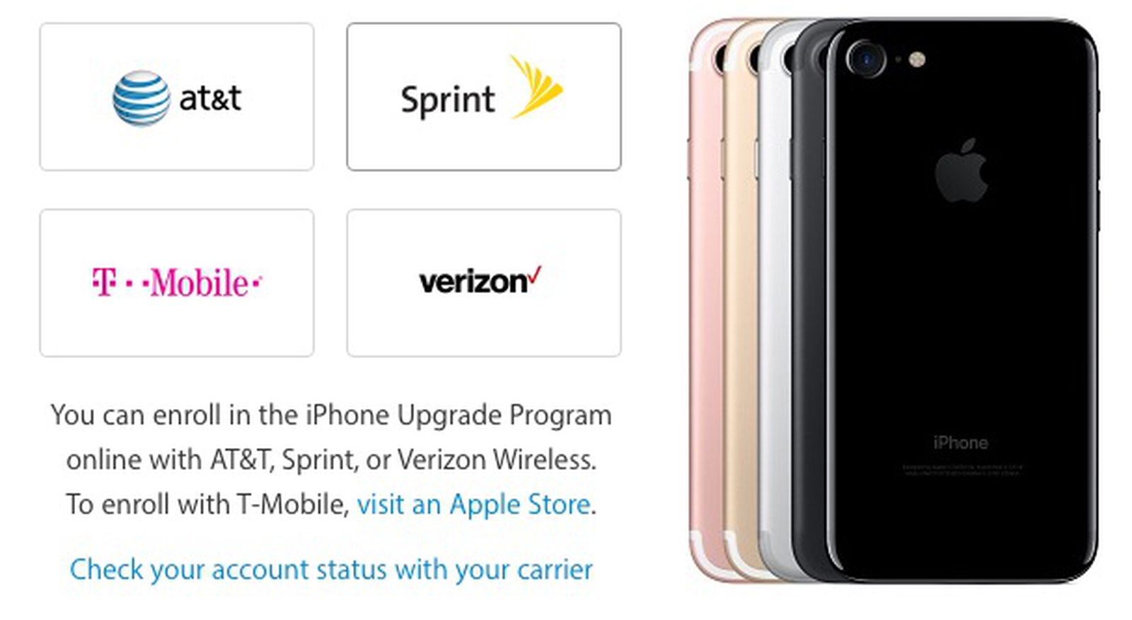 iPhone 7 Models From AT&T and T-Mobile Do Not Support CDMA 