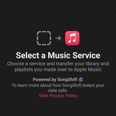apple music songshift transfer