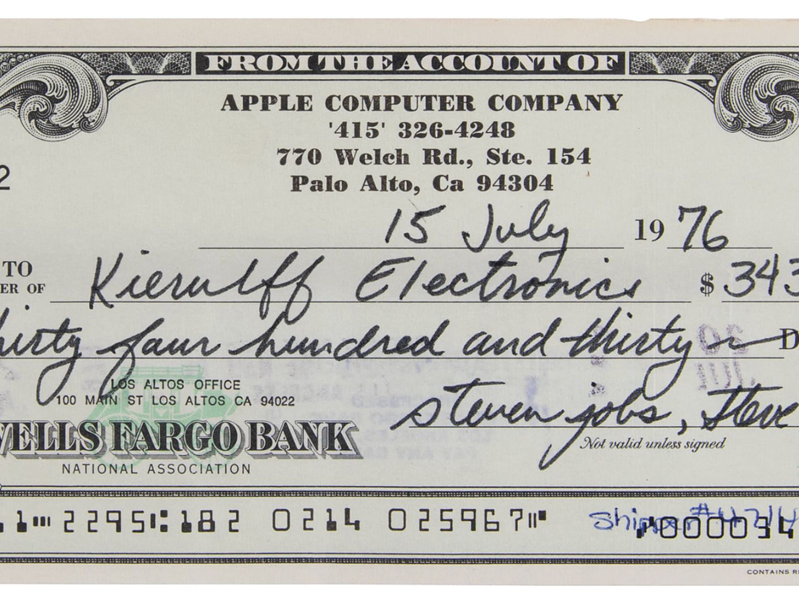 Rare Apple-1 Computer Signed by Steve Wozniak Up for Auction - MacRumors