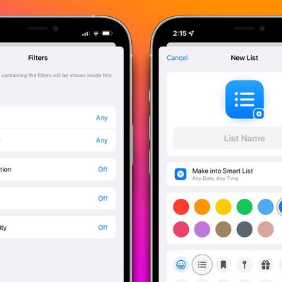 ios 15 reminders smart list feature