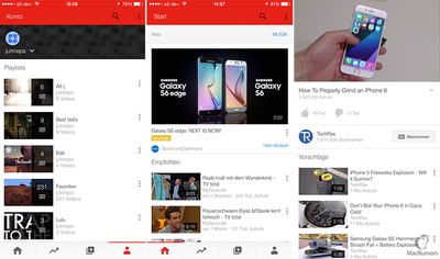 YouTube for iOS Redesign