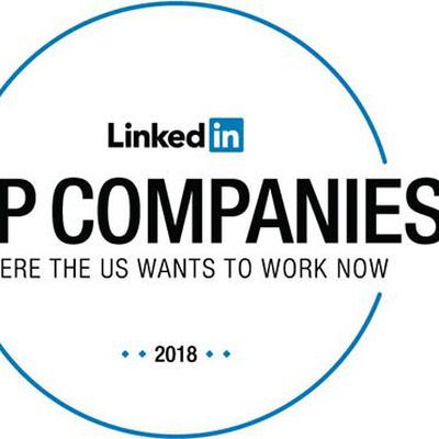 linkedin 2018 top companies