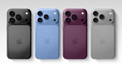 Four iPhone 18 Pro Colors Mock Feature