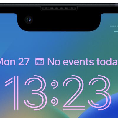 iphone lock screen font