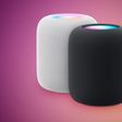 HomePod 2 White and Midnight Feature Purple Orange