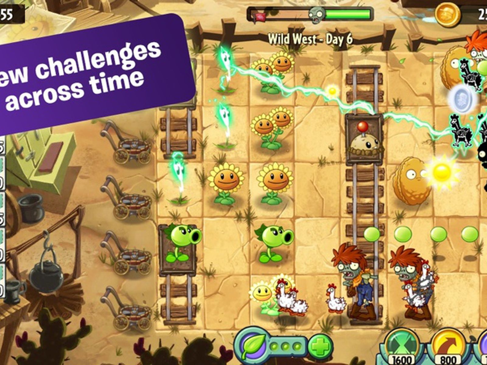 Screenshot of Plants vs. Zombies 2: It's About Time (Android, 2013