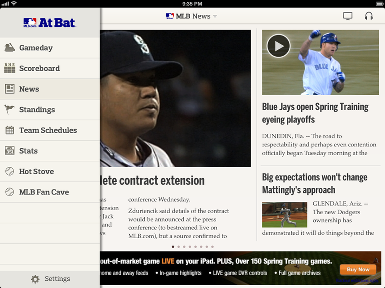 MLB At Bat Updated For The 2013 Season Local Game Video Still Blacked 