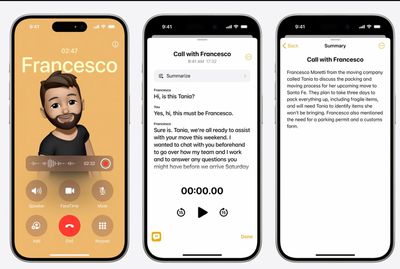 Apple Regy Transcribe llamadas telefónicas