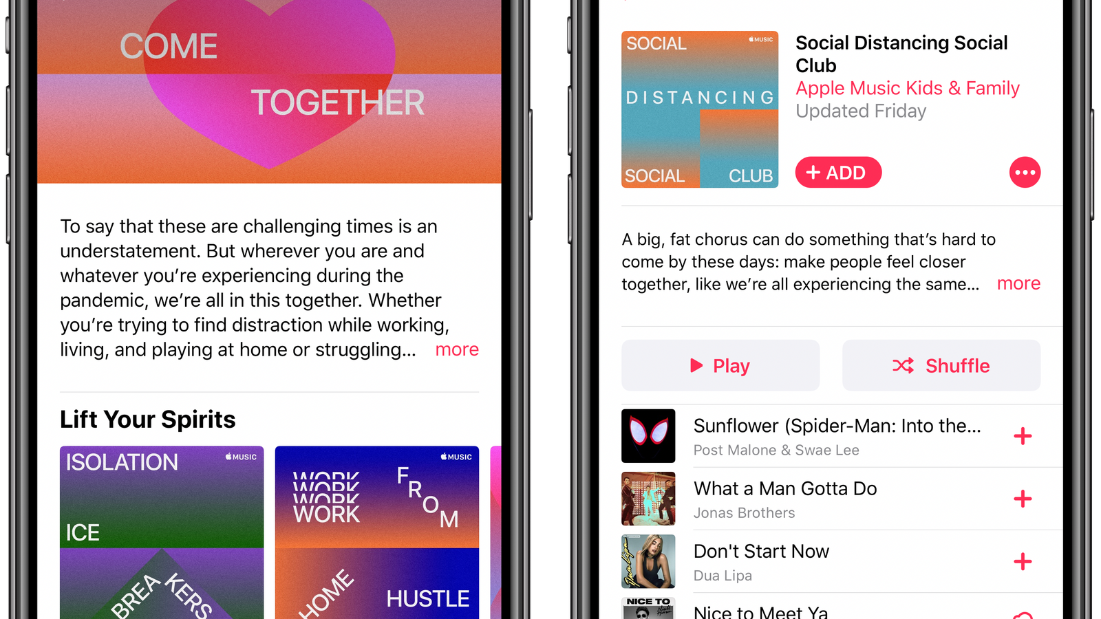 Apple Music Shares Playlists Aimed At Lifting Your Spirits While Social Distancing Macrumors