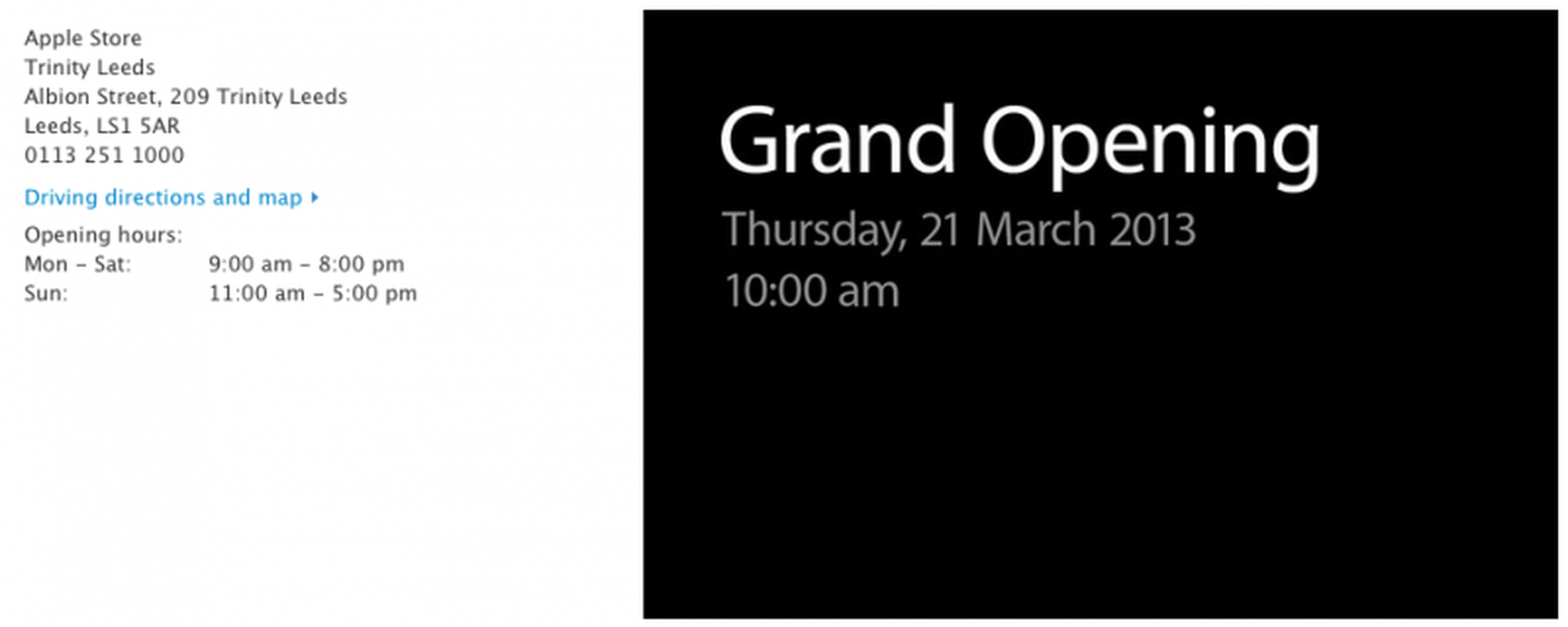 Apple Opening New Store in UK This Week, Posts Job Listings for Two New