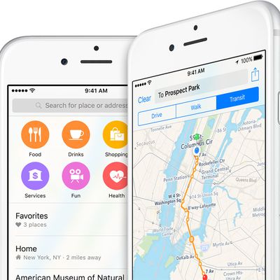 Apple maps ios 9