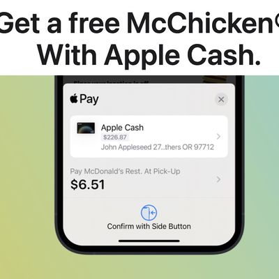 mcchicken apple cash
