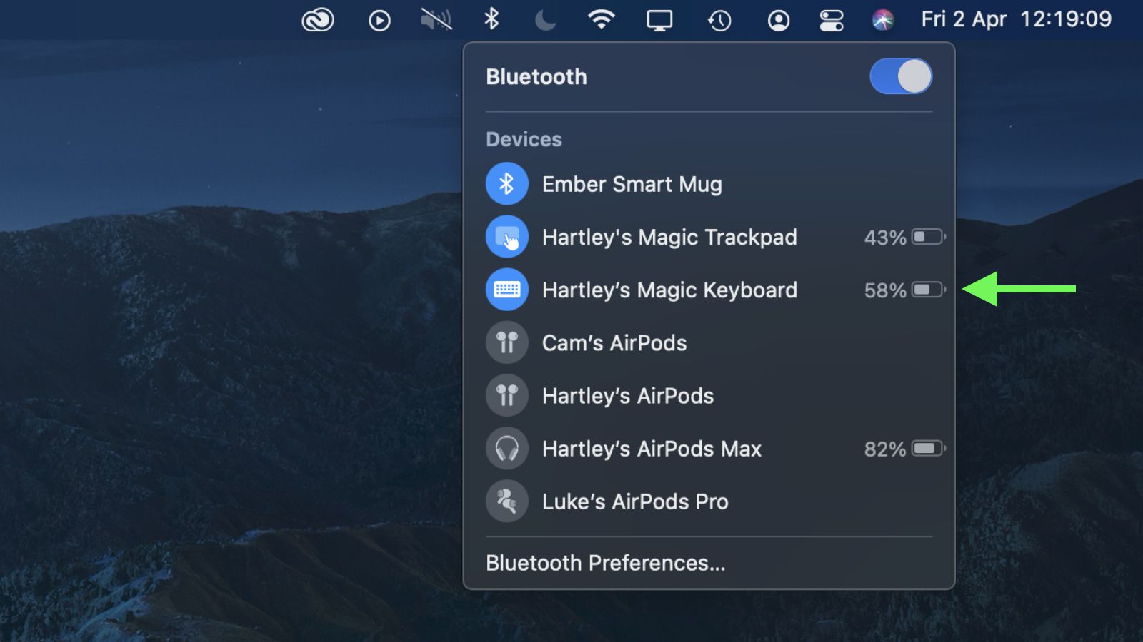 Check Apple Magic Keyboard Battery Level in macOS MacRumors