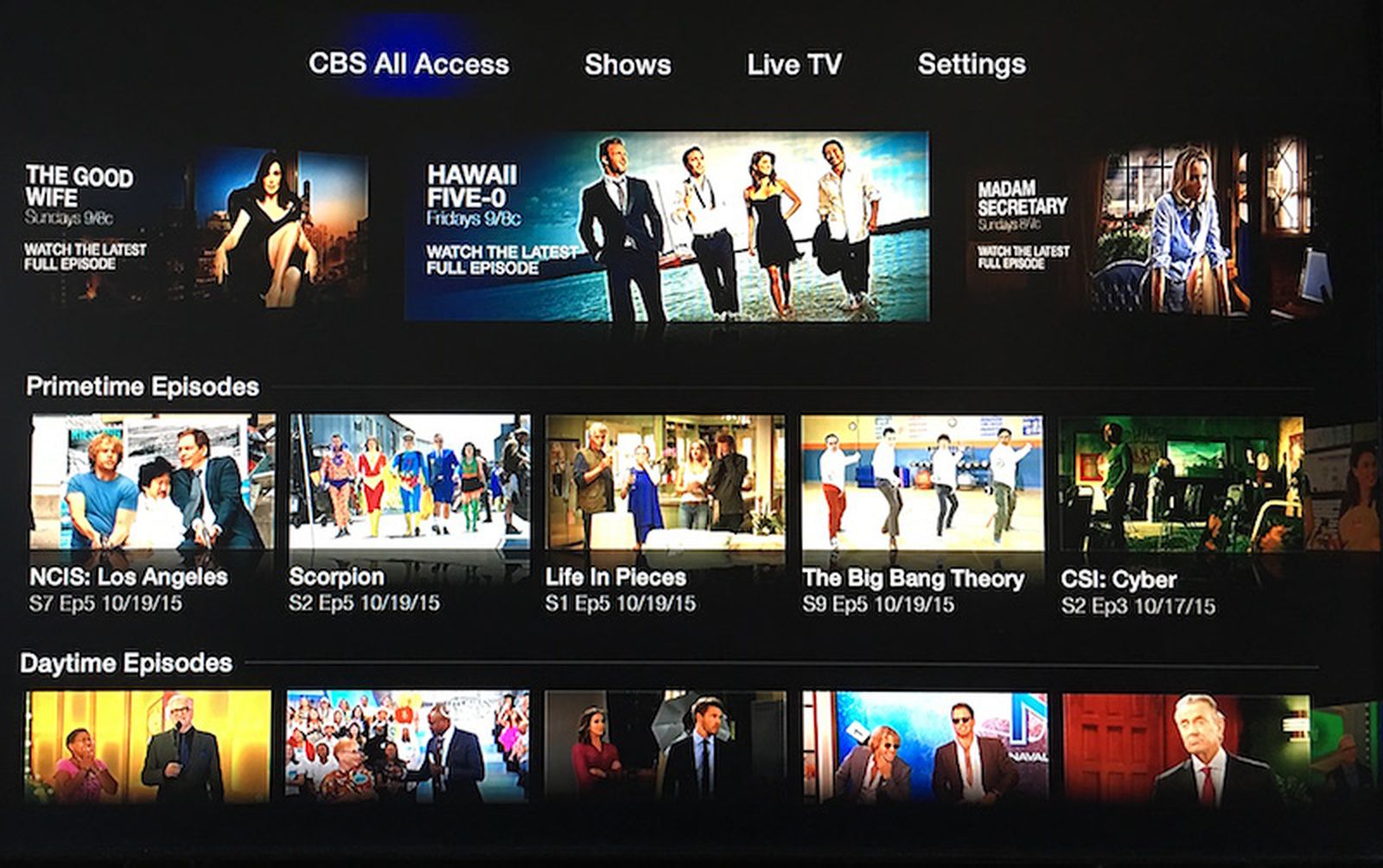 Apple TV Gains CBS All Access, NBC, and Made to Measure Channels