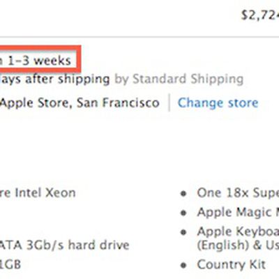 quad core mac pro 1 3 weeks