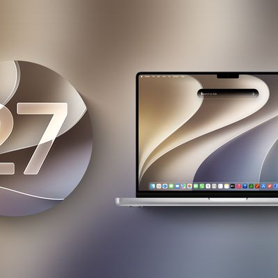 macOS 27 next to MacBook Pro Running macOS 27