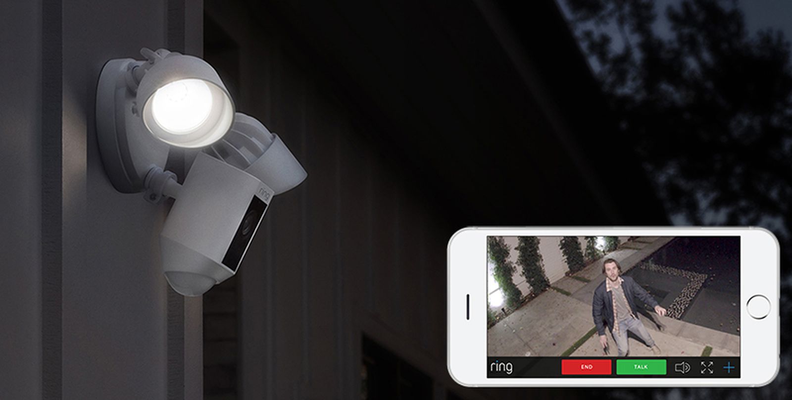 Ring floodlight comes hot sale on without motion