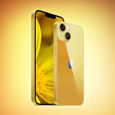iPhone14 Yellow Mock 3