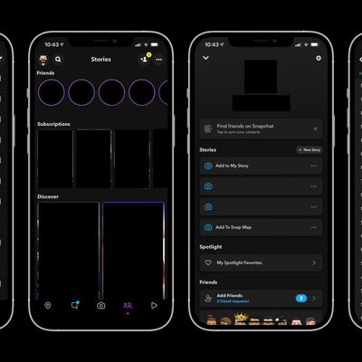 snapchat dark mode