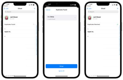 ios 16 fusionar contactos duplicados