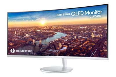 Thunderbolt 3 QLED Curved Monitor Main 1