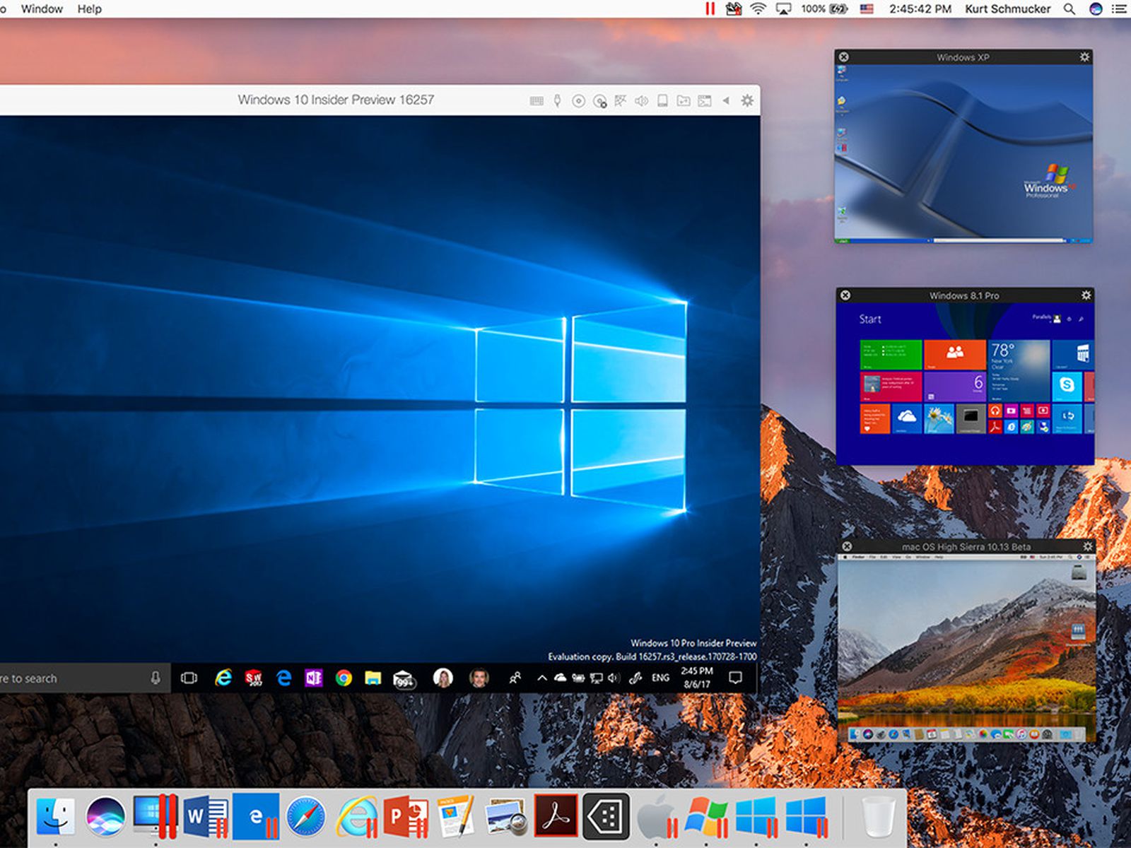 parallels for mac install windows xp