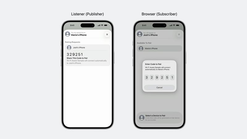 iOS 26 Wi-Fi ‌Aware framework