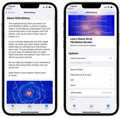 afib ios 16 سجل registro