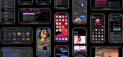 dark mode ios 13 collage