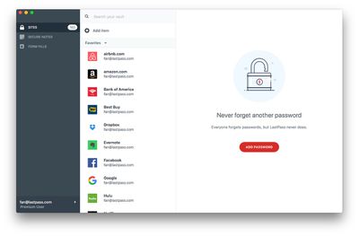 Mac web App lastpass