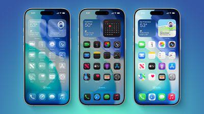 iOS 26 on Three iPhones