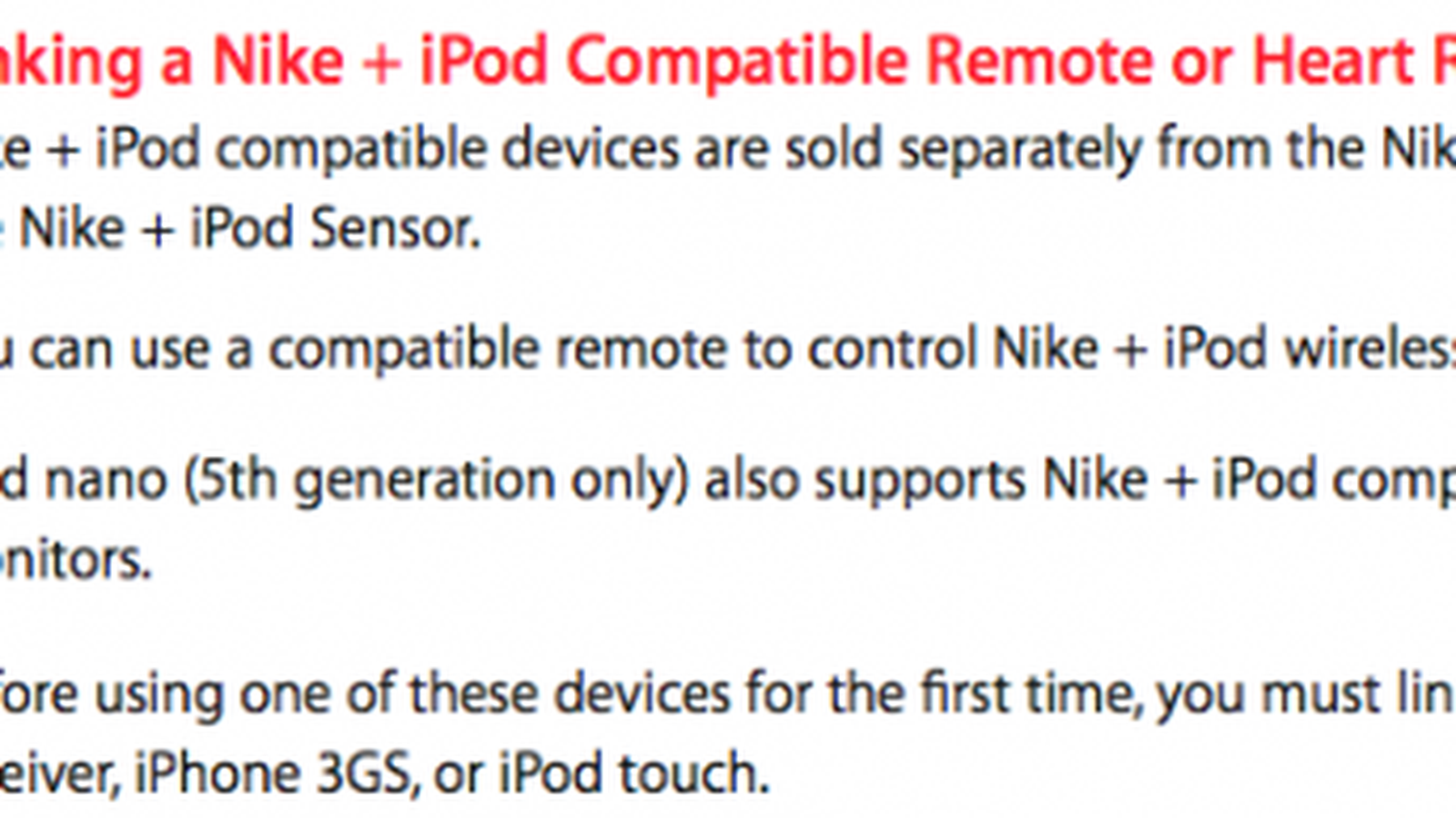 vuist Oxide verkwistend Nike+ Heart Rate Monitor Coming for Fifth-Generation iPod Nano? - MacRumors