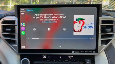 2022 tundra carplay podcasts - توندرا 2022 سیستم اطلاعات سرگرمی جدید تویوتا را با CarPlay بی‌سیم و Apple Music روی یک صفحه نمایش غول پیکر قرار می‌دهد