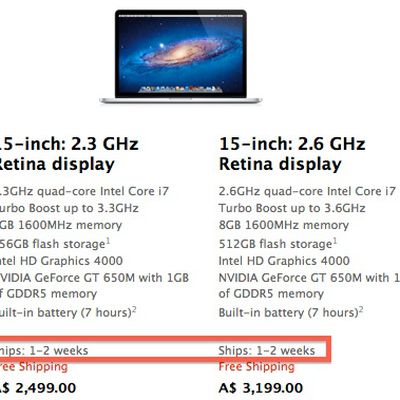 retina macbook pro ship 1 2 weeks jul21